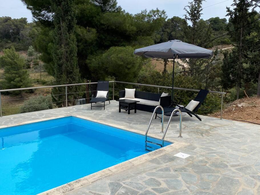 Retreat Villa By The Sea With Pool In Порто-Хелі Екстер'єр фото
